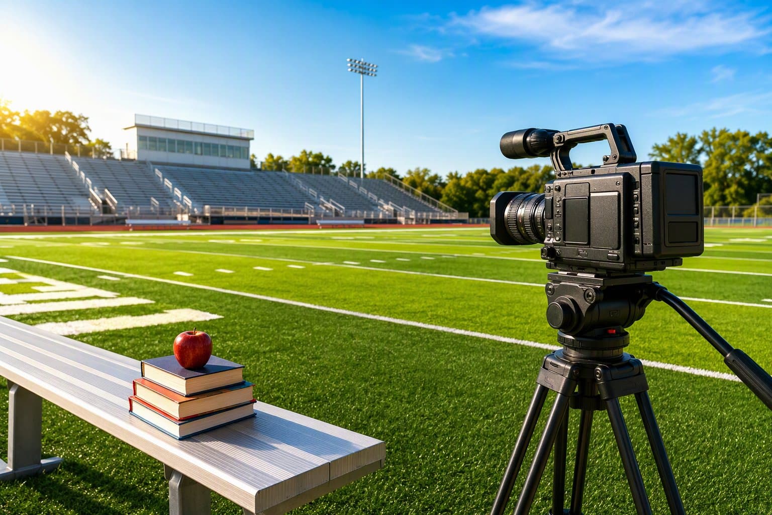 School Sports Broadcast - illustration, Jake Team LLC