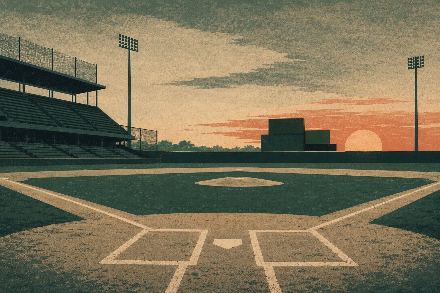 baseball stadium - illustration, Jake Team LLC