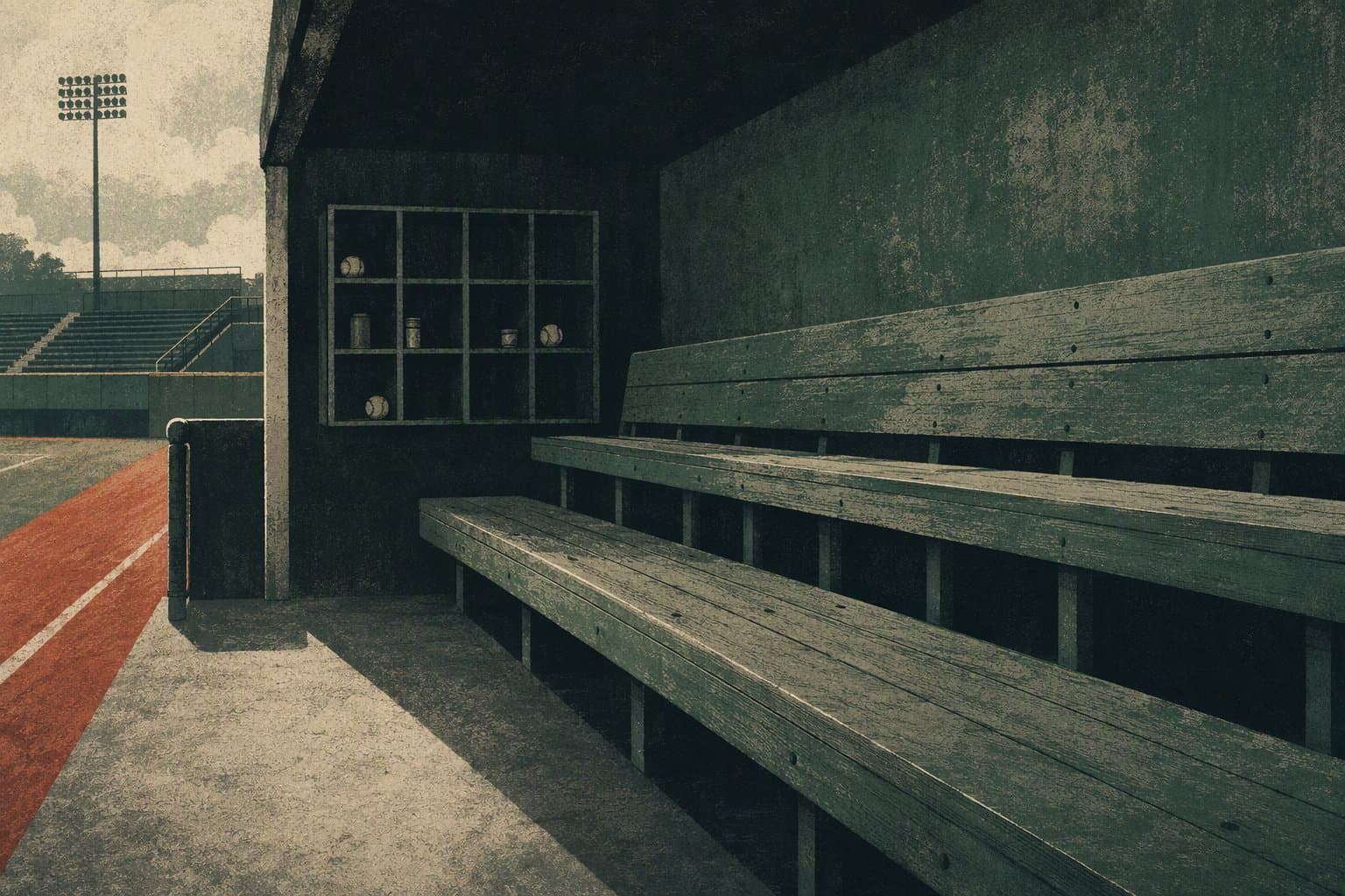 empty stadium seats - illustration, Jake Team LLC