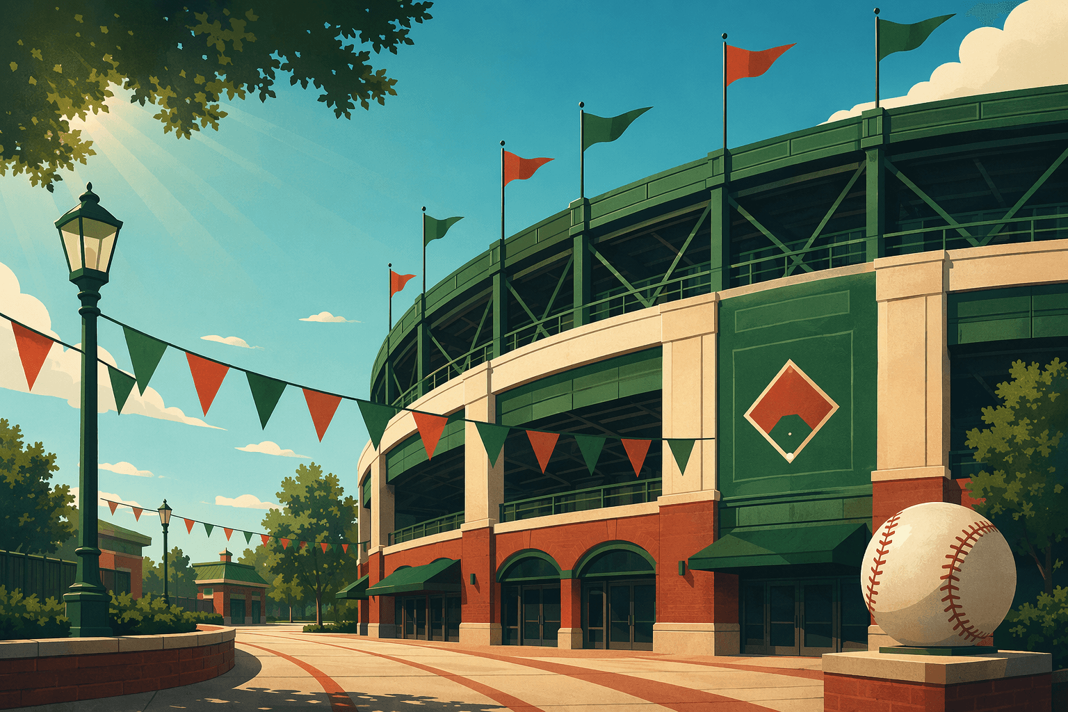 Baseball Victory - illustration, Jake Team LLC