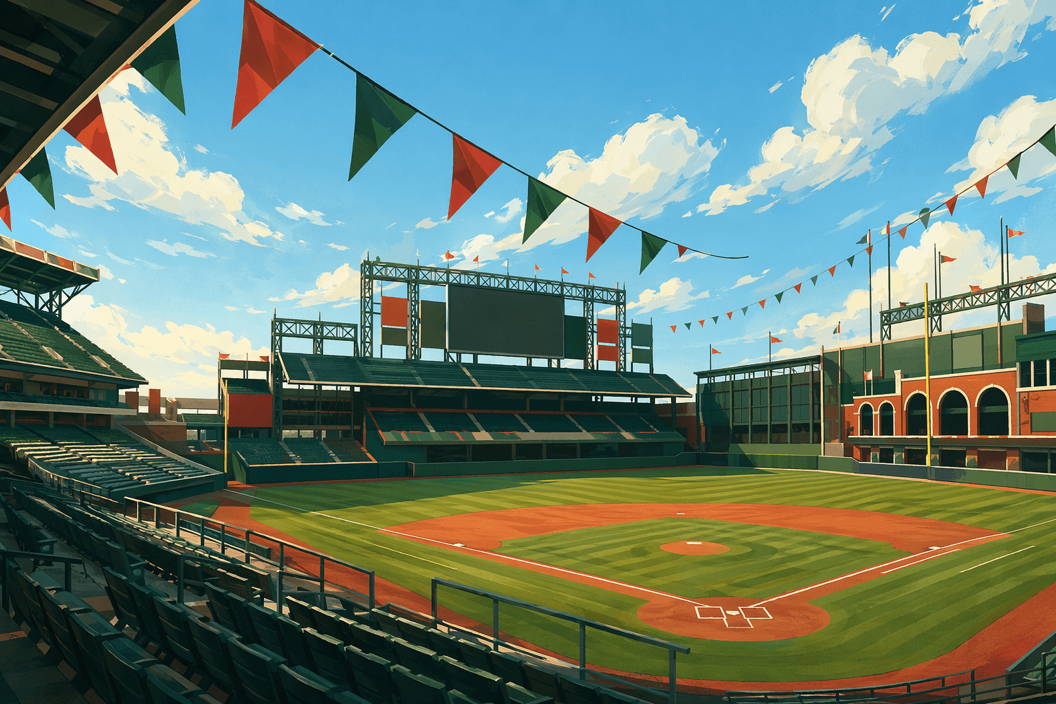 victorious stadium - illustration, Jake Team LLC