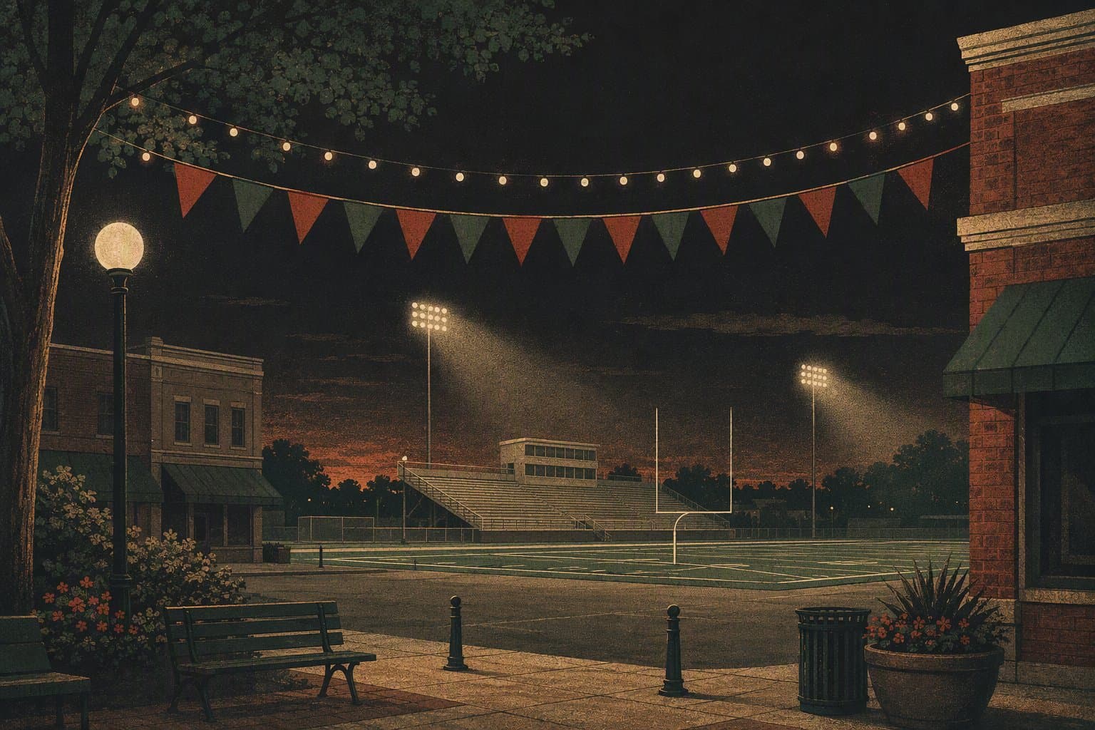 Friday Night Lights - illustration, Jake Team LLC