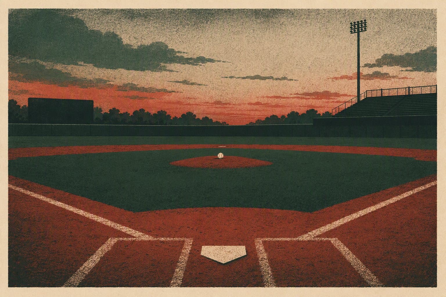 extra-inning baseball - illustration, Jake Team LLC