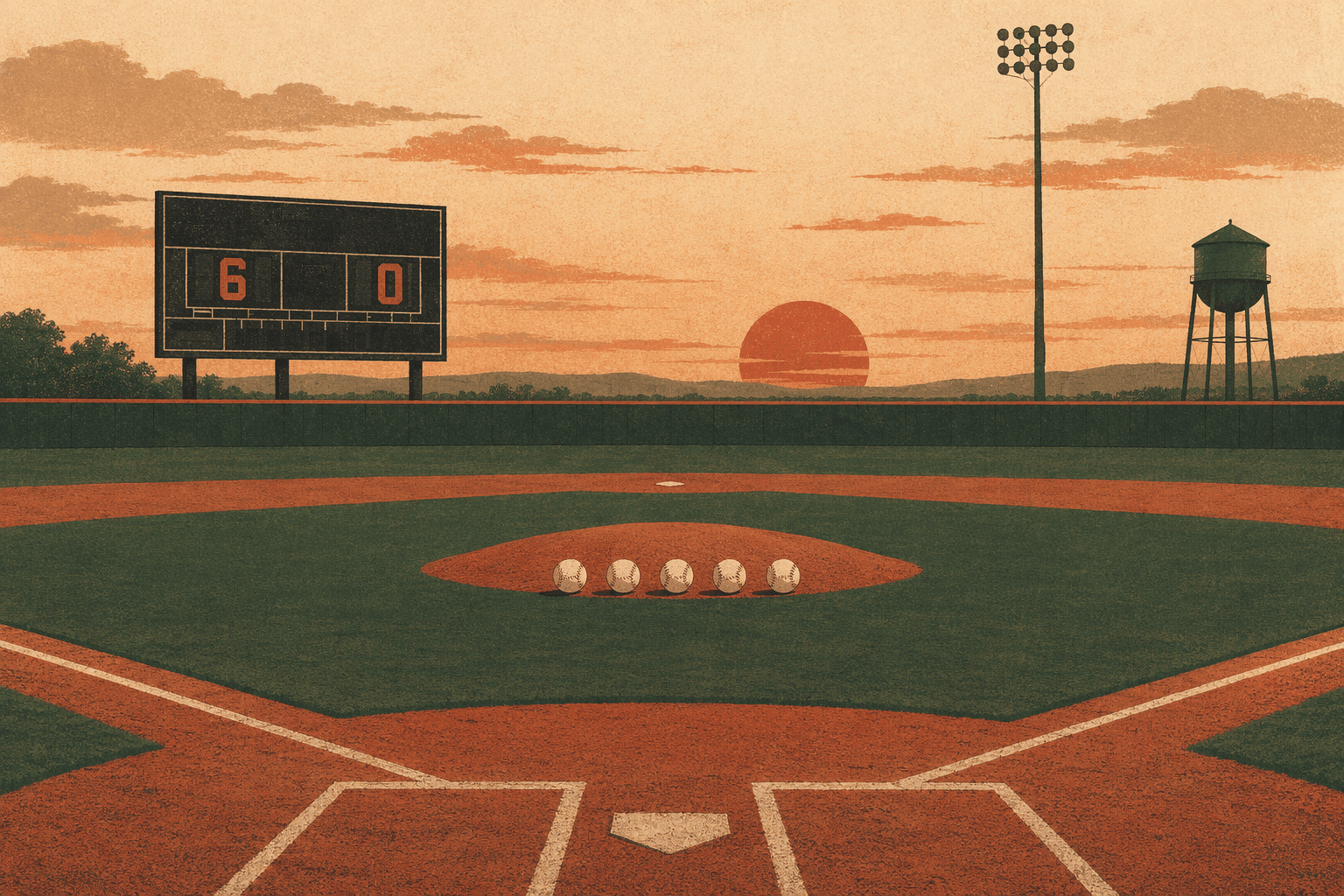 Baseball Shutout - illustration, Jake Team LLC