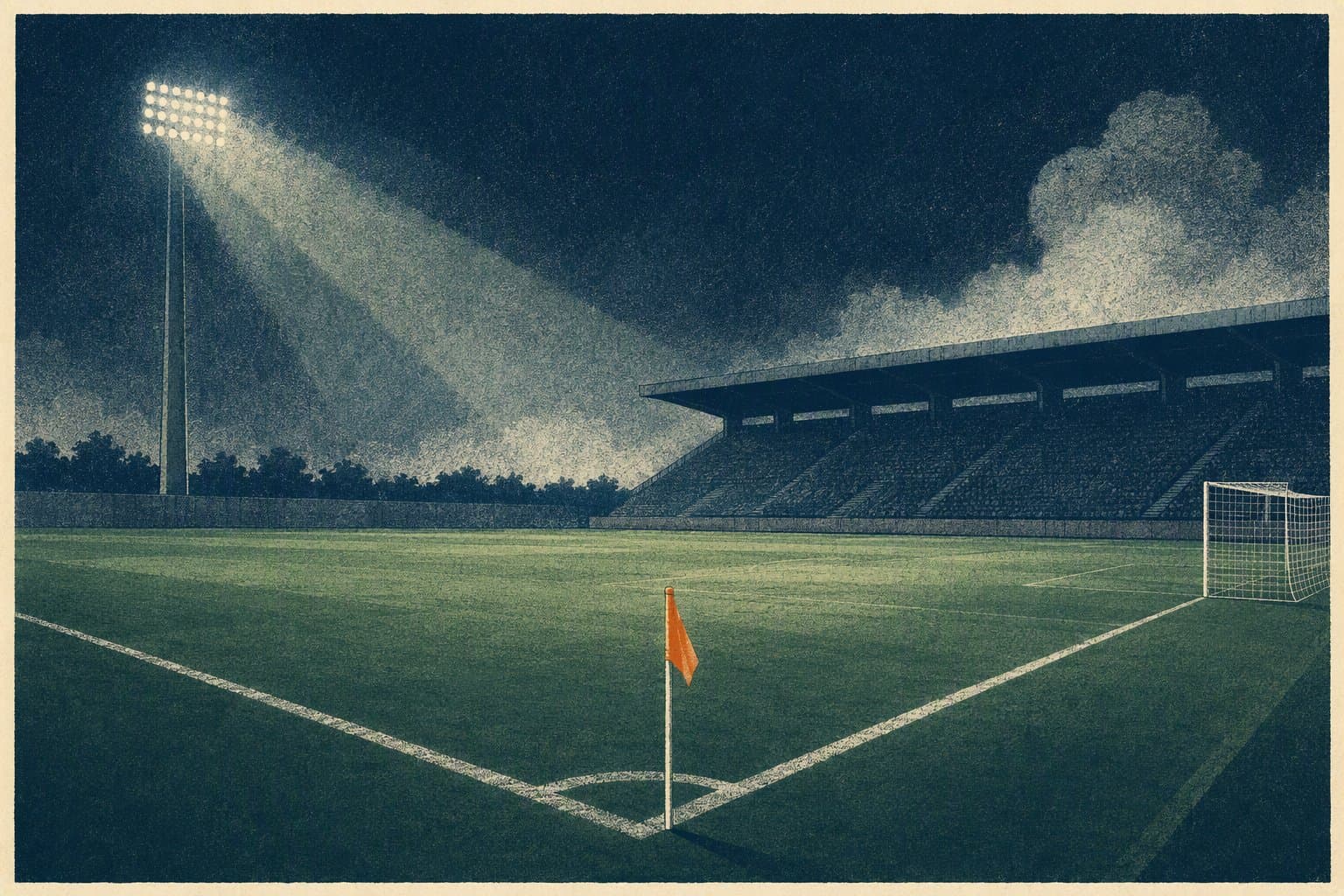 Monday Night Soccer - illustration, Jake Team LLC