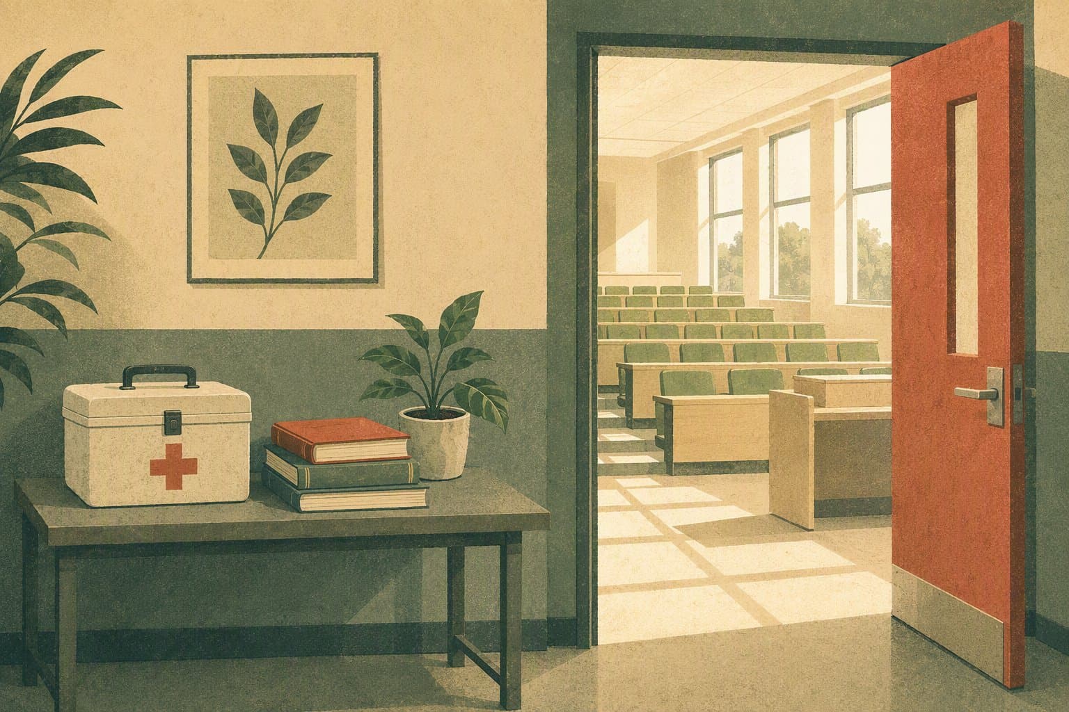 School Health Clinic - illustration, Jake Team LLC