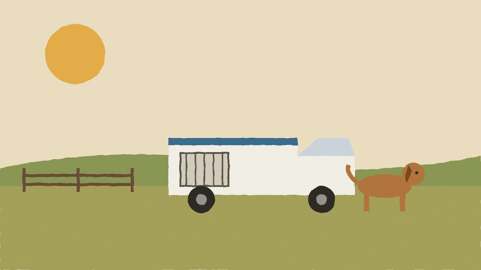 Animal control truck and dog - illustration, Jake Team LLC