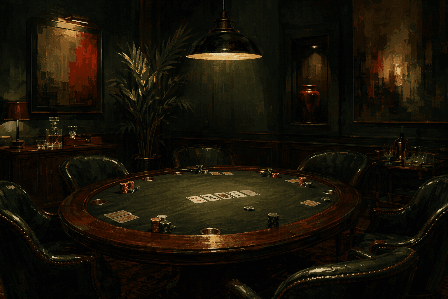 Poker lounge - illustration, Jake Team LLC